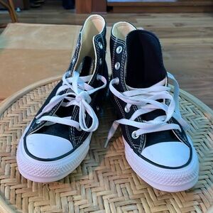 New Converse Allstar high top black shoes women’s 8